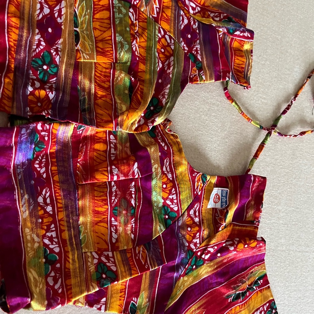 Multi color 3/4 sleeve blouse